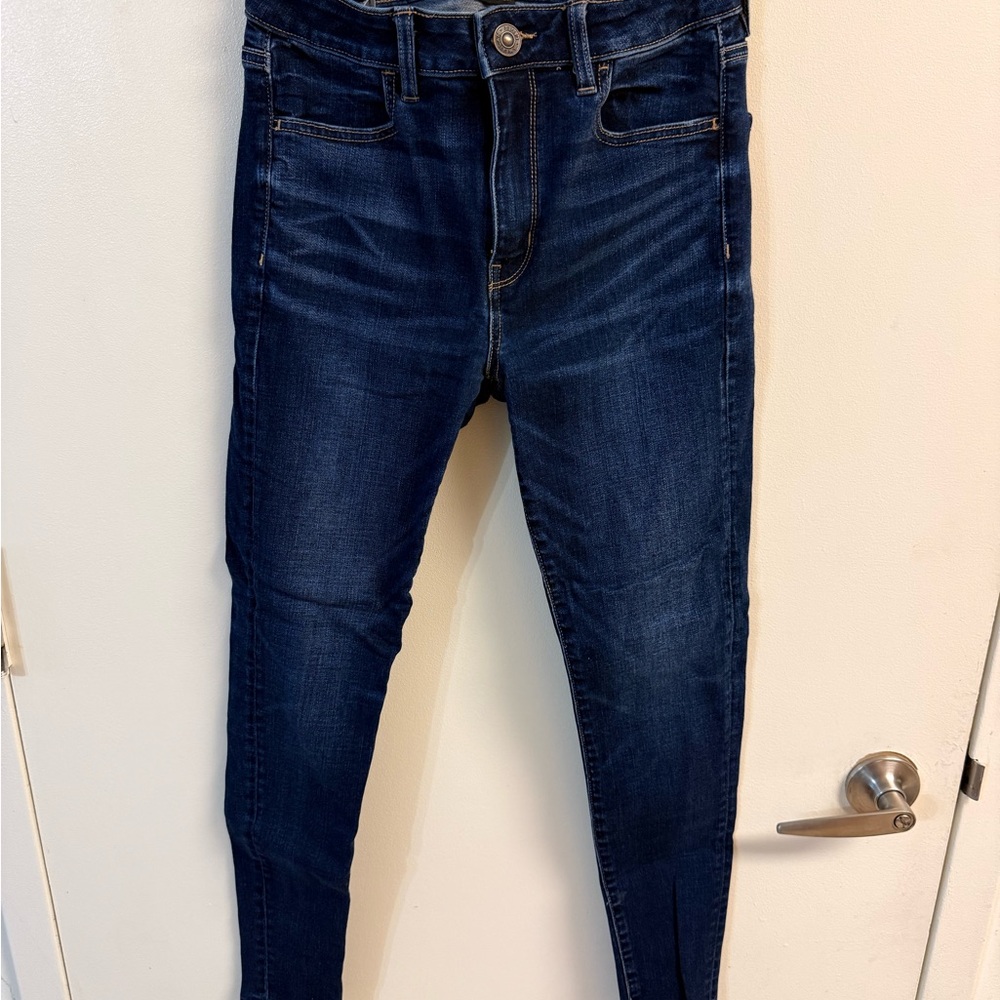 American Eagle Outfitters Dark Indigo Hi-Rise Jegging